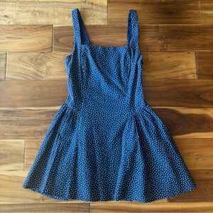 Abercrombie & Fitch Navy Polka Dot Dress. Never been worn.